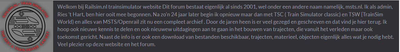 het nieuwe railsim-forum